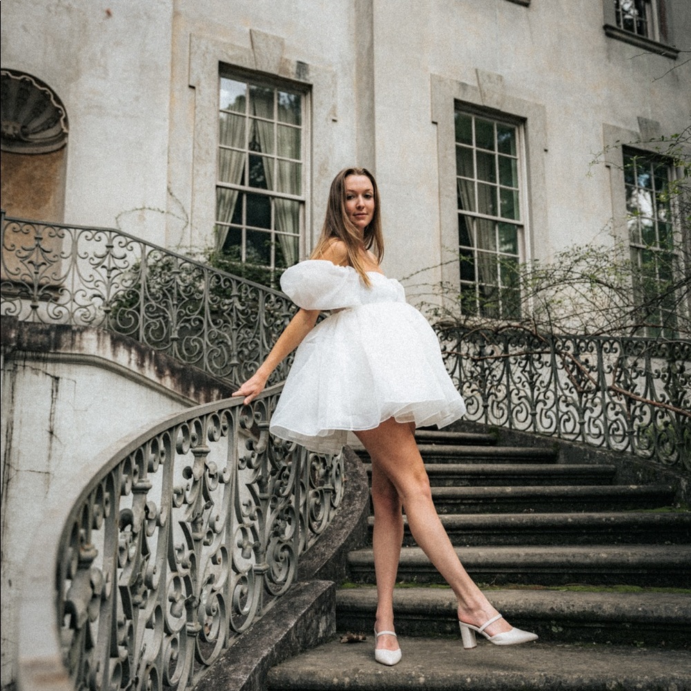 Selkie The Puff Dress in White